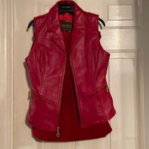 Vintage Leather Vest & Skirt